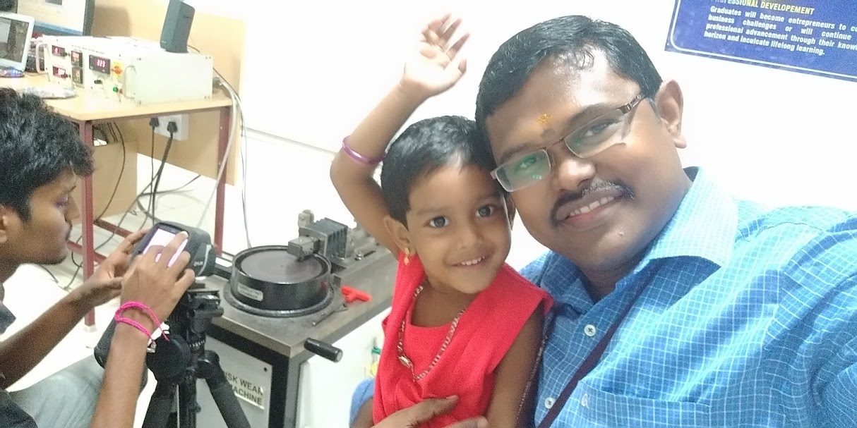 Work life balance — family at the lab