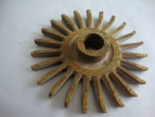 Pump impeller made from coir fiber composite